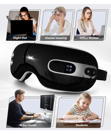 Eye Massager with Heat & Cooling | Relieve Eye Strain Dark Circles & Puffiness | Best Gifts for Relaxation & Sleep - Buy Online on GoSupps.com