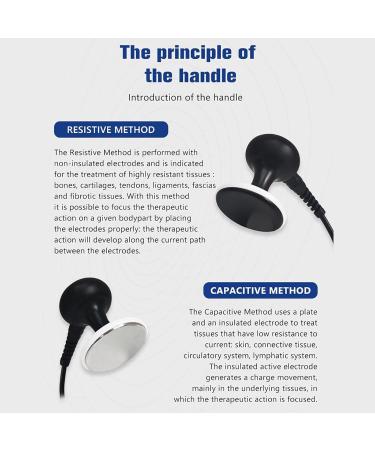 Appareil de diathermie th rapeutique for 10 Parties du Corps Appareil de physioth rapie Portable CET Ret RF avec 8 t tes de Travail - Buy Online on GoSupps.com