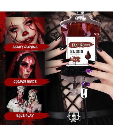  Generisch 170ml Halloween Artificial Blood Waterproof Face Color Halloween Blood Bag High Opacity for Horror Makeup Ideal for Costume Parties Theater and Events - Buy Online on GoSupps.com