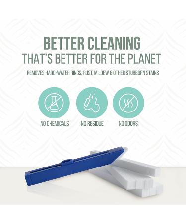 Powerstone Pumice Chisel Set - 8 Refillable Sticks with Plastic Handle - Fine-Grit Pumice for Toilet, Tub, Sink Stain Removal - Buy Online on GoSupps.com