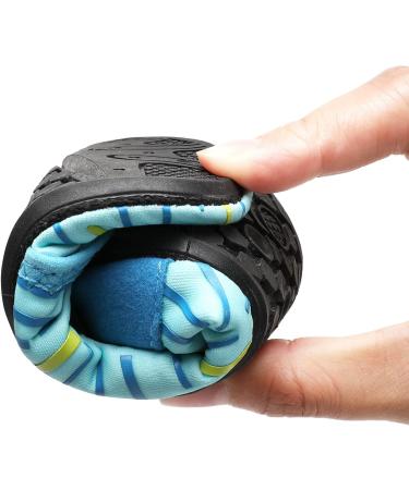 JIASUQI Kids Water Shoes - Quick Dry Barefoot Aqua Socks for Beach & Pool - Blue - Size 13/13.5 UK Child - Buy Online on GoSupps.com