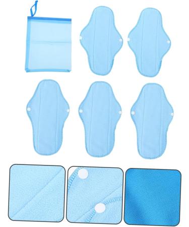 CLISPEED Cloth Sanitary Pads - 4 Sets 6 Pieces Reusable Polar Fleece Menstrual Pads & Panty Liners for Women - Eco-Friendly - Buy Online on GoSupps.com