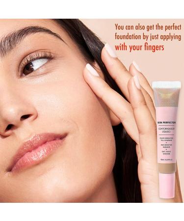 CC Cream Bb Cream Foundation Skin Tone Adjusting Matte Colour Correcting Brightening Face Cream Full Coverage Foundation Anti-Redness with Triangle Powder Puff Set (Sand) - Buy Online on GoSupps.com