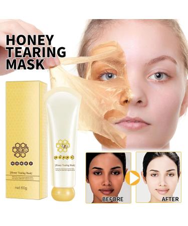 Buy Honey Tearing Peel Mask - Deep Cleansing & Pore Shrink for All Skin Types | Painless Blackhead Removal & Moisturizing - Buy Online on GoSupps.com