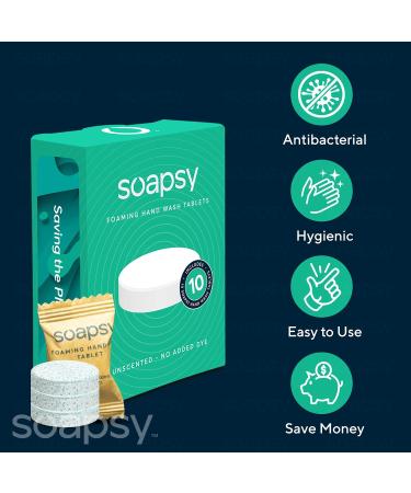 10 Soapsy Foaming Hand Soap Tablets for DIY Hand Soap Dispenser Refills - Buy Online on GoSupps.com
