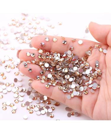 2880PCS Rhinestones for Nails - SS16 Crystal Gold Shadow Nail Crystals for Stunning Nail Art - Buy Online on GoSupps.com