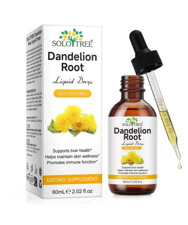 PFDGRVI Dandelion Root Extract Drops Liquid Organic Dandelion Root Supplement for Liver Health | Vegan | Gluten Free | Sugar Free | Non-GMO (1)