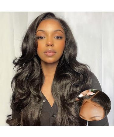Wear And Go Glueless Wig  Pre Cut Lace Glueless Wig Wear And Go 4x4 Closure Wigs Human Hair 20 Inch Body Wave Lace Front Wigs Human Hair  Glueless Wigs Human Hair Pre Plucked For Beginners 20 Inch (Pack of 1) 4x4 Wear An...
