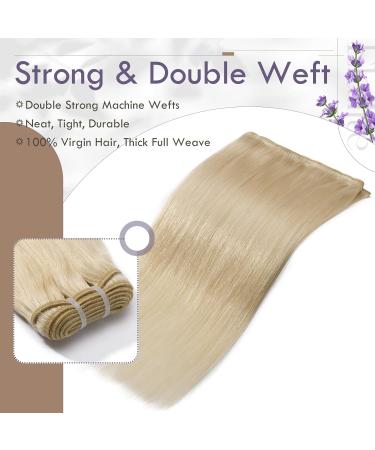 Elailite 100g Brazilian Real Hair Bundle - 50cm #60 Platinum Blonde Sew-In Hair Extensions - Buy Online on GoSupps.com