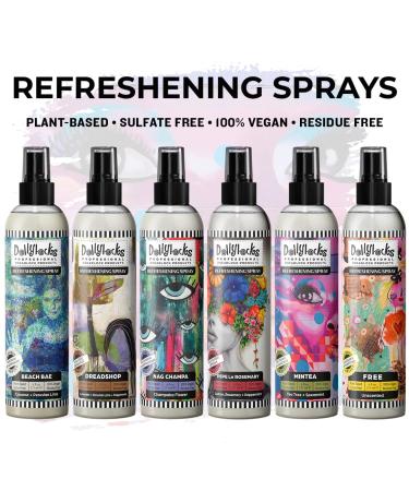 Dollylocks Dreadlock Refreshening Spray for Locs - Mintea Tea Tree Spearmint - Residue-free and Sulfate-free Loc and Scalp Refreshing Spray for Dreadlocks 8oz - Buy Online on GoSupps.com