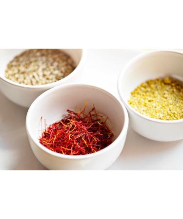 Spanish Premium Organic Saffron - D.O.P. Azafran de la Mancha - 1g Glass - 100% Pure Saffron Grade A+ - Buy Online on GoSupps.com