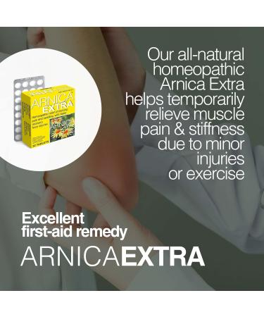 Buy Miers Laboratories Arnica Extra Homeopathic Tablets for Muscle Pain Relief & Bruises - International Shipping Available - Buy Online on GoSupps.com