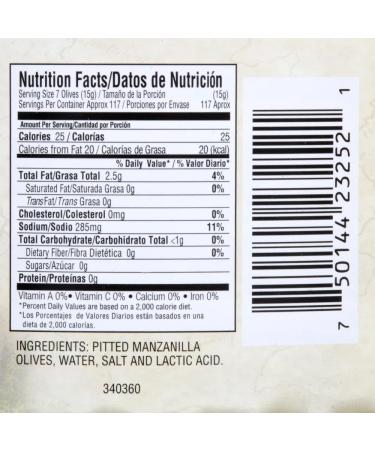 TableTop King Manzanilla Pitted Olives - 1 Gallon | Premium Quality Spanish Olives - Buy Online on GoSupps.com