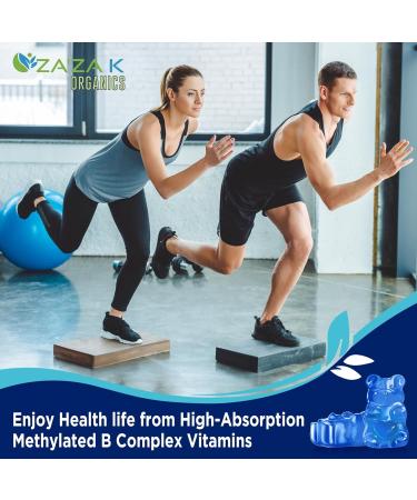 L-Methylfolate 15mg & Methyl B12 1000mcg Gummies Methylated B1 B2 B6 Multivitamins for Men Women Active 5-MTHF & B Complex Supplement Supports MTHFR Gene Immune Brain Health Vegan 60 Gummies - Buy Online on GoSupps.com
