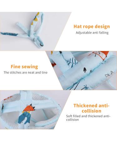 360 Anti-Collision Baby Helmet - Adjustable Toddler Head Protection Cap Breathable Cotton Infant Hat for 6-36 Months - Pink - Buy Online on GoSupps.com