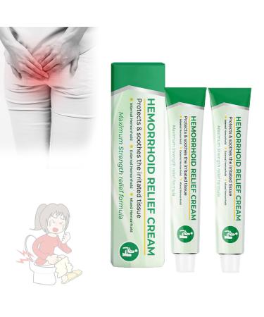 Hsadav Drpro Hemorrhoid Relief Cream | Natural Hemorrhoid Treatment Cream | Hemorrhoid Treatment Hemorrhoid & Fissure Ointment (Color : 2pcs)
