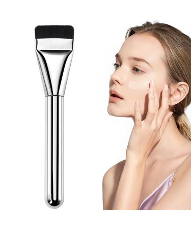Foundation Brush Flat Makeup Brush Foundation Blending Brush Thin Blade Liquid Foundation Brush Soft Bristles Contour Brush Concealer Brush for Natural Finish 5.4