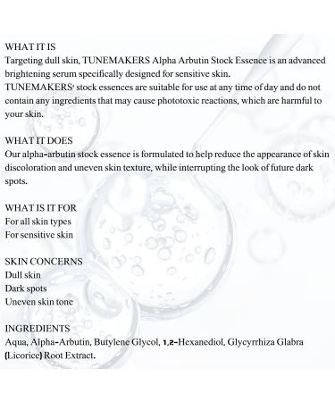 TUNEMAKERS -Arbutin Radiance Serum for Face Skincare Serum Moisturizing Face Serum for All Skin Types-10ml - Buy Online on GoSupps.com