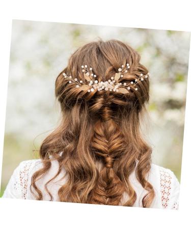 headgear hair accessories for women bridal pearl hair accessories decorative hair combs for women wedding pearl delicate wedding headpiece manual prom hair comb hair accessories - Buy Online on GoSupps.com