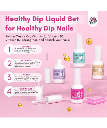 Saviland Dipping Powder Nails Set - 30 Colors Starter Kit with Electric Nail Miller & Complete Liquid Set for Perfect Nail Thickness - Buy Online on GoSupps.com