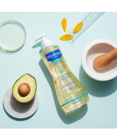 Mustela Stelatopia Cleansing Oil 500ml - Gentle Cleanser for Sensitive Skin - Buy Online on GoSupps.com