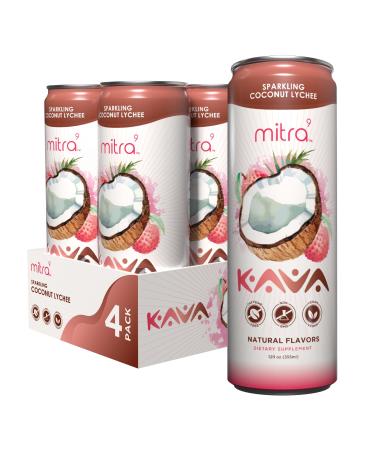 MITRA9 Botanical Beverages - Coconut Lychee Sparkling Kava Drink With Kava Root Extract - Mood Enhancer - Plant Based - Promotes Natural Calm & Clarity (12 Fl. Oz) (4)