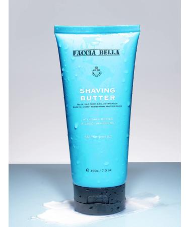 Faccia Bella Shaving Butter 7 fl oz with Sweet Almond Oil - Cream Lotion After Shave (Pack of 1) - Buy Online on GoSupps.com