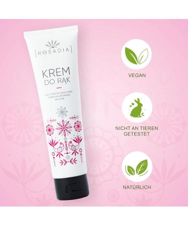 ROSADIA Vegan Hand Cream - 100ml | Natural Moisturizer for Soft Skin | Shop Internationally - Buy Online on GoSupps.com