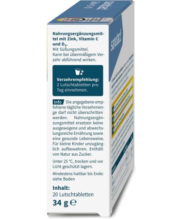 Buy Sanotact Zinc + C + D Lollipops (8x20) | Immune Support Vitamins | Fruity Lemon Flavor | Zinc Lozenges & Tablets - Buy Online on GoSupps.com
