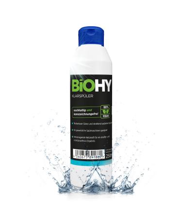 BiOHY Rinse Aid (250 ml Bottle) | Ecological high Concentrate | Suitable for All (Commercial) dishwashers for Unbeatable Shine on Glasses | BIO-logically degradable (Klarsp ler)