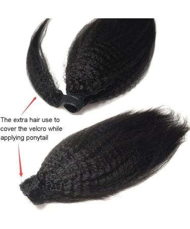 Ponytail Extension Human Hair Ponytail Kinky Straight Wrap Around Ponytail Extensions Brazilian Remy Hair Yaki Pony Tail Hairpiece Clip In Ponytail Extensions Ponytail Hairpiece for Women (Size : 16 16inches 100g - Buy Online on GoSupps.com