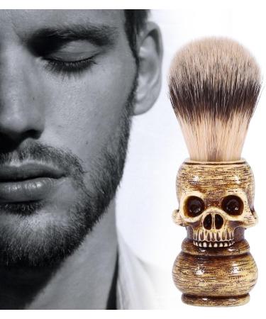 Biuzi Skull Head Shaving Brush | Premium Beard & Wet Shave Brush for Men - Perfect for Salon & Home Use - Buy Online on GoSupps.com