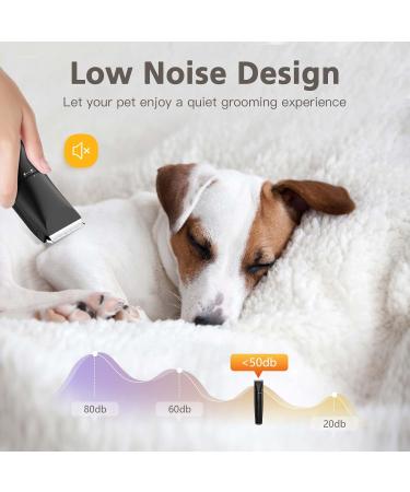 Rechargeable Dog Grooming Kit with 4 Blades | Low Noise Paw Trimmer for Dogs, Cats & Small Pets - Buy Online on GoSupps.com