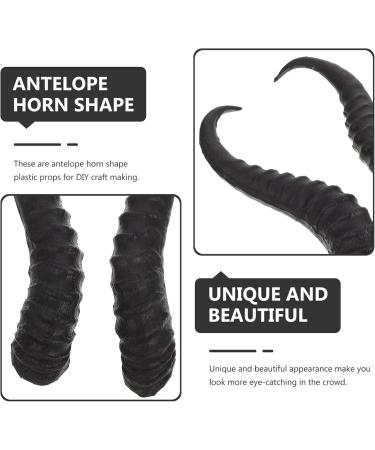 1 Pair Diy Croissant Hair Accessories Cosplay Party Props Artificial Animal Horns Artificial Sheep Tiefling Horns Cosplay Party Supplies Demon Horns Cosplay Girl Plastic 3d Aries - Buy Online on GoSupps.com