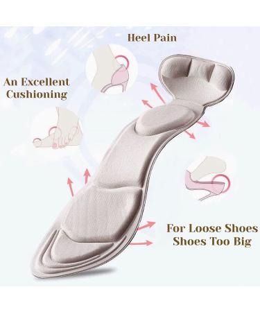 CB 2-Pairs Nude 2-in-1 Sponge Insoles with Heel Grip for Arch & Heel Pain Relief - Women Size US 4-8.5 - Buy Online on GoSupps.com