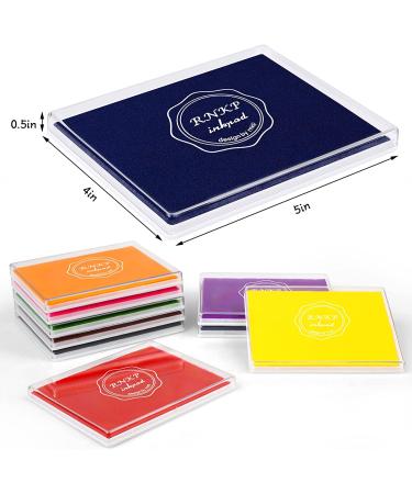 RNKP Large Blue Ink Pad for Rubber Stamps  5  4 inch Ink Stamp Pads Permanent for Paper Wood Fabric (Blue) - Buy Online on GoSupps.com