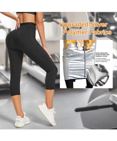 Chumian Women's Sauna Jogging Pants | Hot Thermo Sweat Leggings for Weight Loss & Training - Buy Online on GoSupps.com