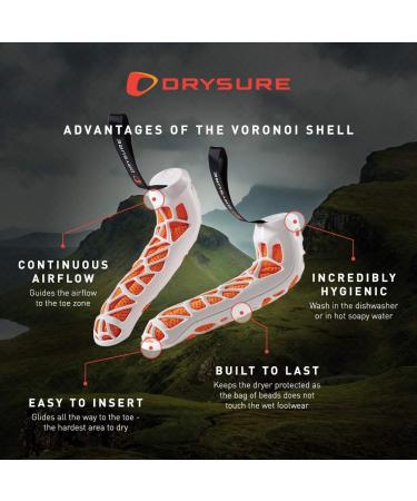 DRYSURE Active Shoe Dryer for Cyclists, Golfers, Runners, Dog Walkers | Small/Medium Men 4.5-8/Women 6-9.5 Black-Pink - Buy Online on GoSupps.com