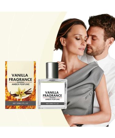 Vanilla Amber Perfume - Elegant & Long-Lasting Vanilla Perfume Subtle & Captivating Scent for Daily Use Gift for Women 30ml/1.0fl.oz Khaki-Vanilla Amber