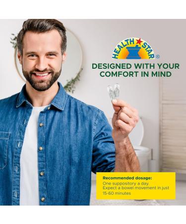 Bisacodyl Suppositories 10mg Fast-Acting Laxative for Constipation Relief Rectal Suppository for Adults- Stool Softener Medicated Suppositories- Daily Stimulant Laxative (100 Count) (Pack of 2) 100 Count (Pack of 2) - Buy Online on GoSupps.com