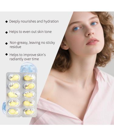 S rum la vitamine C pour capsules pour le visage s rum claircissant soin de la peau la vitamine C anti- ge hydratation raffermissement des ridules du visage lisses ton uniforme (4Pcs) - Buy Online on GoSupps.com