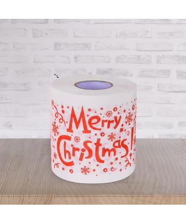Merry Christmas Toilet Paper - 2/5 Rolls Christmas Toilet Paper Roll Santa Holiday Toilet Paper Fun Tissue Napkin Prank Novelty Colored Toilet Paper Santa Printed Paper Towels Gift - Buy Online on GoSupps.com
