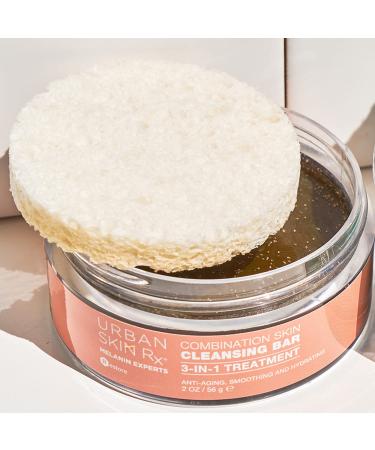 Urban Skin Rx 3-in-1 Combination Skin Cleansing Bar with Salicylic Acid - 2 oz | Daily Cleanser, Exfoliator, and Mask for Improved Skin Tone and Texture - Buy Online on GoSupps.com