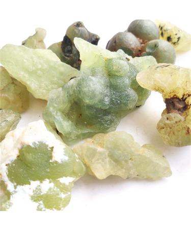 VAGILO 100g Natural Prehnite Grapestone Green Prehnite Silicate Minerals Home Decoration Jewelry Processing 2-5cm 80-100g - Buy Online on GoSupps.com