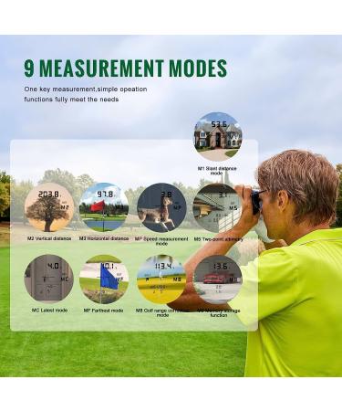 TESPHAN Golf Rangefinder with Slope Compensation On/Off | 6X Magnification | Flaglock Vibration Alert | Clear & Accurate Measurement - Buy Online on GoSupps.com