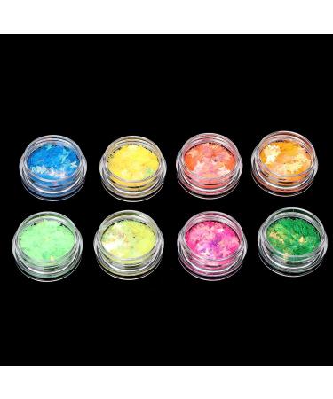 Nail Glitter Sequins Nail Flakes 8 Boxes Nail Accessories Cute Beautiful for Home for Salon - Buy Online on GoSupps.com