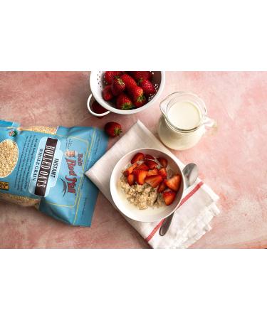 Bob's Red Mill Instant Rolled Oats - 32 Oz Resealable Pack for Quick Breakfast - Buy Online on GoSupps.com
