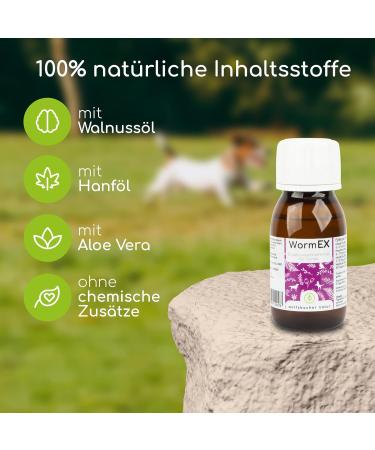 Wolfsbacher WormEX - Natural Worming Medication for Dogs | Effective Drops for Stomach & Intestinal Treatment - Buy Online on GoSupps.com