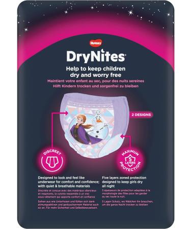 Huggies Drynites Night Diapers for Girls 3-5 Years | Highly Absorbent Bedwetting Pants | 64 Count Monthly Pack - Buy Online on GoSupps.com