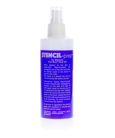 InkJet Stencil-Prep Spray - 8 Oz - Smudge-Proof Tattoo Stencil Transfer Formula (2 Bottles)
